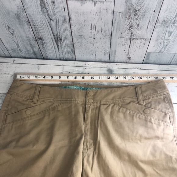 Venezia Khaki Snap Pocket Shorts 16 - Picture 5 of 8